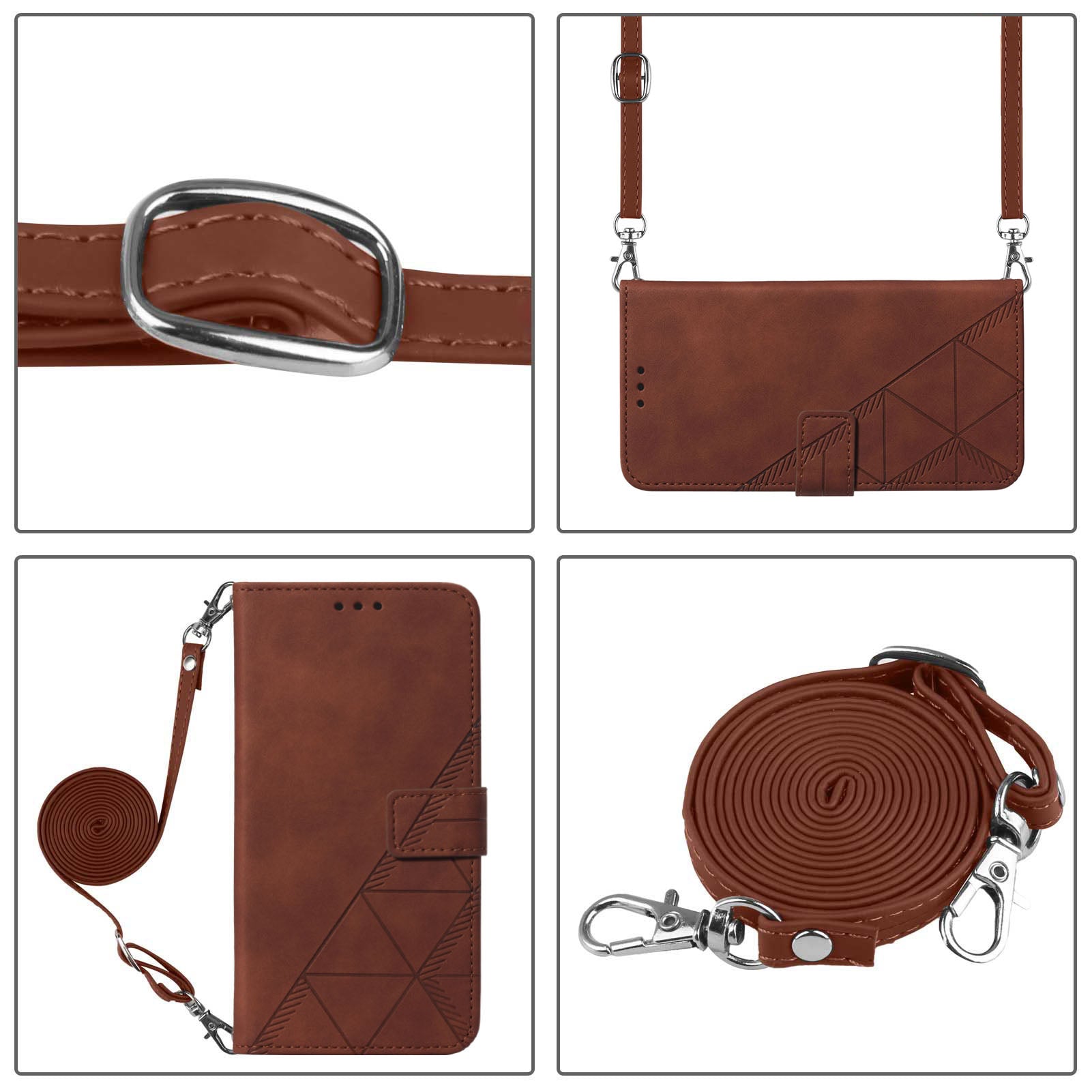 YB Imprinting Series-2 Phone Case for Samsung Galaxy S23 FE Leather Imprinted Wallet Stand Cover with Shoulder Strap YB Imprinting Series-2 Phone Case for Samsung Galaxy S23 FE Leather Imprinted Wallet Stand Cover with Shoulder Strap